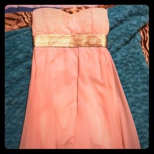 Beautiful Pink Strapless Dress